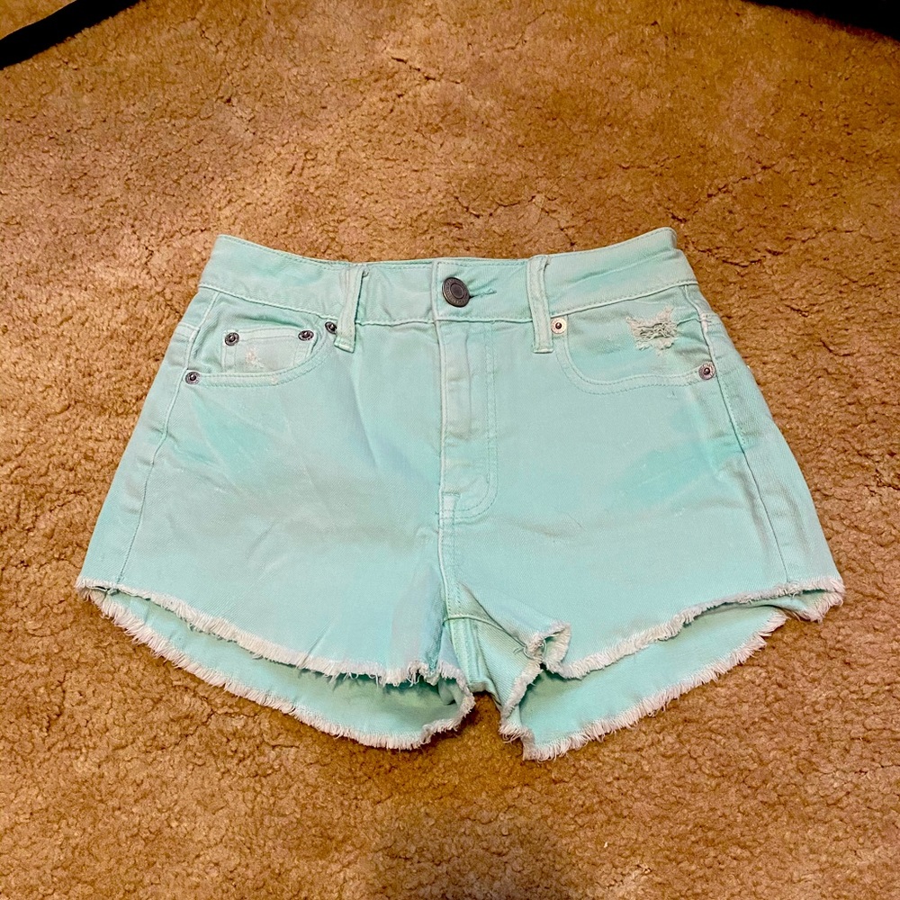 American Eagle High Waisted Denim Shorts (stretch)